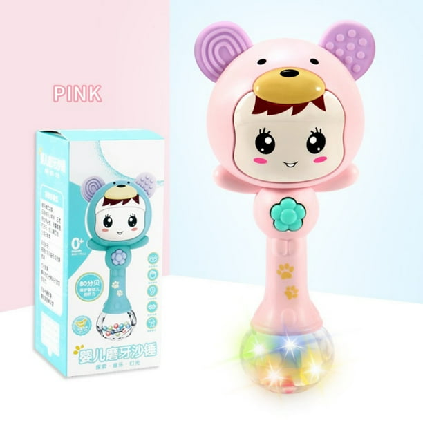 Baby Rattle Bell Shaking Dum bell Kids Early Development Baby Toy for 0-12 Baby Rattle Bell Shaking Dum bell Kids Early Development Baby Toy for 0-12